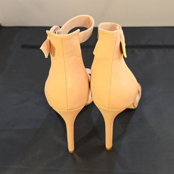 BRAND NEW HERSTYLE CHARMING- ANKLE STRAP ROUNDED BUCKLE OPEN TOE STILETT… - Picture 6 of 15